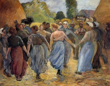 le rond point 1892 Camille Pissarro Peinture à l'huile
